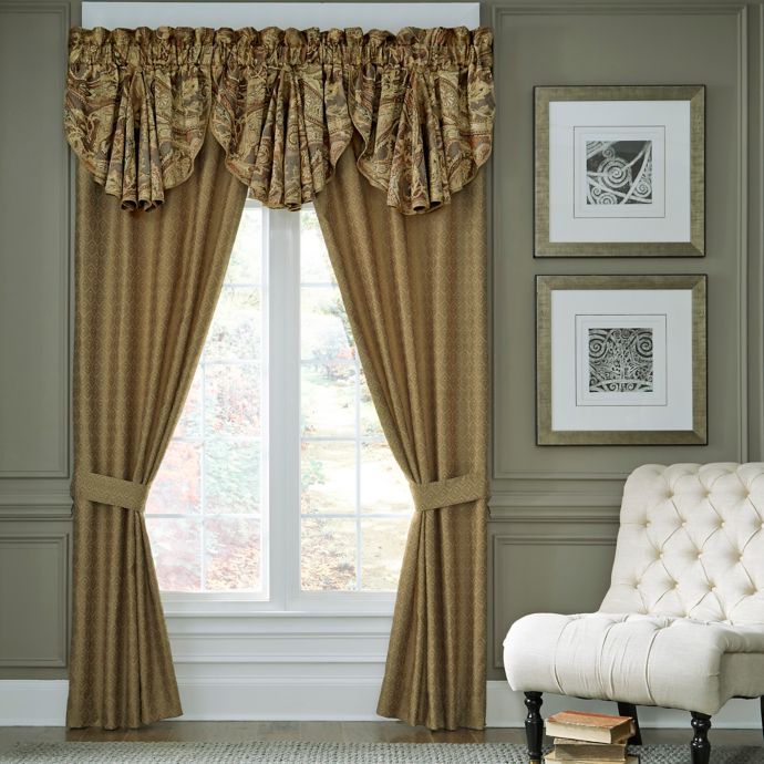 Croscill Ashton 84 Inch Rod Pocket Window Curtain Panel Pair In
