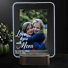 Alternate image 0 for Love Begins With Mom Personalized Light Up Glass LED Picture Frame