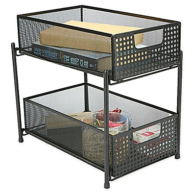Mind Reader 2-Tier Storage Basket Organizer. View a larger version of this product image.