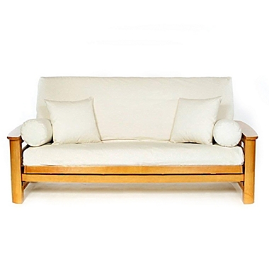 Royal Heritage Cotton Futon Cover in Natural. View a larger version of this product image.