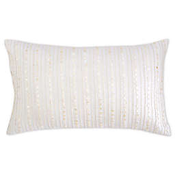 Carol & Frank™ Pearl Stripe 14-Inch x 22-Inch Oblong Throw Pillow in White