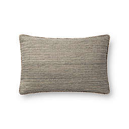 Magnolia Home By Joanna Gaines Hunter Oblong Throw Pillow in Grey