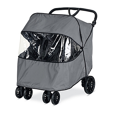 BRITAX&reg; B-Lively Double Rain Cover in Grey. View a larger version of this product image.