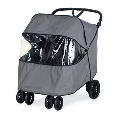 Britax&reg; B-Lively Double Rain Cover in Grey. View a larger version of this product image.