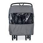 Alternate image 2 for Britax&reg; B-Lively Double Rain Cover in Grey