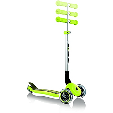 Globber Scooters Primo Foldable Scooter in Lime Green. View a larger version of this product image.
