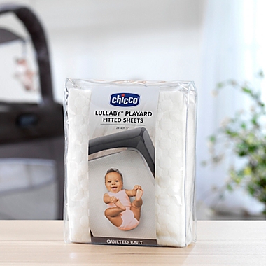 Chicco&reg; Lullaby Polyester Fitted Playard Sheet in Ivory. View a larger version of this product image.