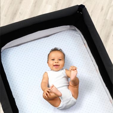 Chicco&reg; Lullaby Playard Polyester 2-Pack Fitted Sheet Set in Pink. View a larger version of this product image.