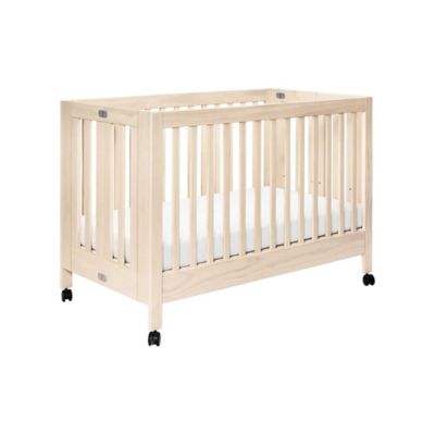 Babyletto Maki Full-Size Portable Crib in Washed Natural