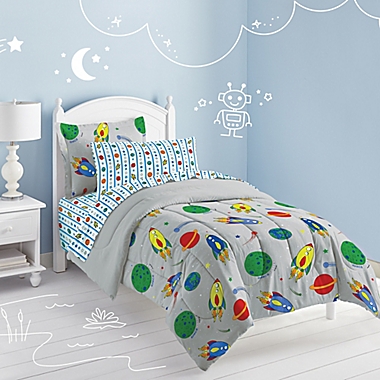 Space Rocket 5-Piece Twin Comforter Set. View a larger version of this product image.