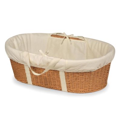 Badger Basket&reg; Wicker-Look Baby Moses Basket