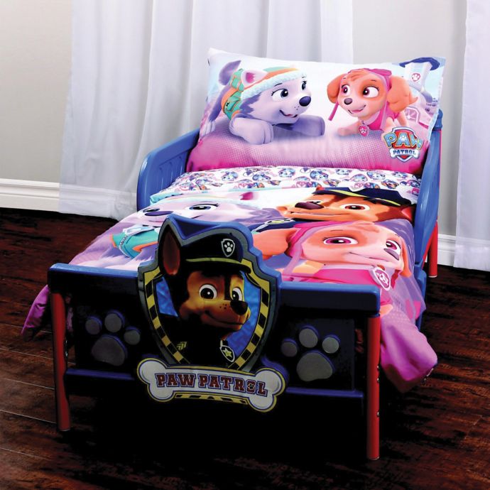 Nickelodeon Paw Patrol Girl 3 Piece Toddler Comforter Set In Pink