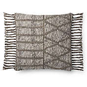 Magnolia Home By Joanna Gaines Otto Square Throw Pillow in Grey/Olive