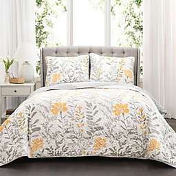 Lush Decor Aprile Reversible Full/Queen Quilt Set in Yellow