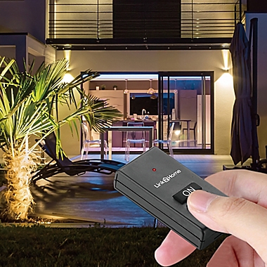 Link2Home Outdoor Wireless Remote Control Outlet in Black. View a larger version of this product image.