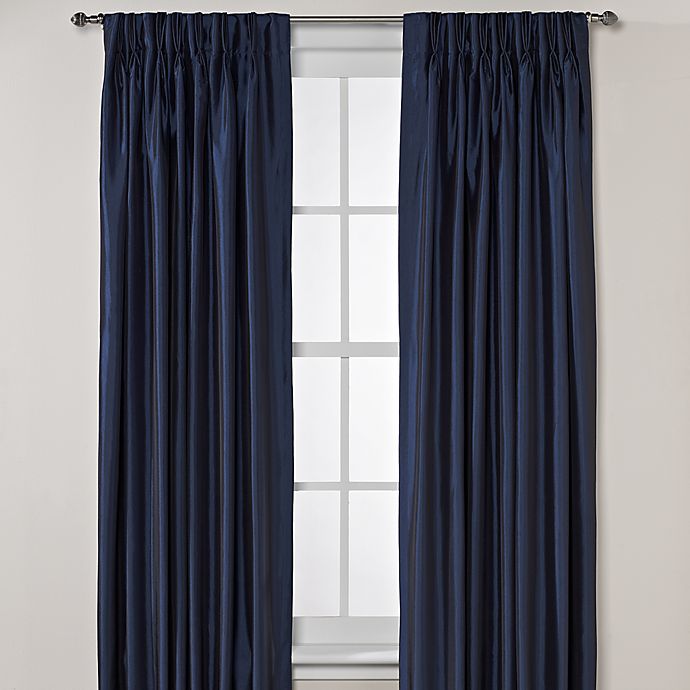 Alternate image 1 for Argentina Pinch Pleat Back Tab Interlined Window Curtain Panels