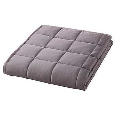 Therapedic Reversible Weighted Cooling Throw in Grey. View a larger version of this product image.