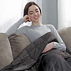 Alternate image 2 for Therapedic Reversible Weighted Cooling Throw in Grey