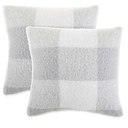 Bee & Willow™ Brushed Buffalo Throw Pillows in Grey (Set of 2)
