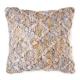 Bee & Willow™ Spacedye Knit Throw Pillow in Beige/Gold