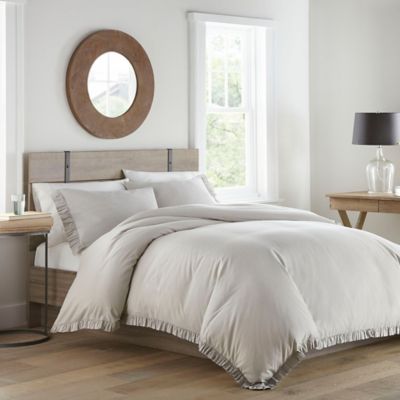 Grey Ruffle Comforter Bed Bath Beyond