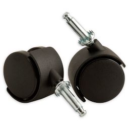 2-Pack Twin Wheel Swivel Casters