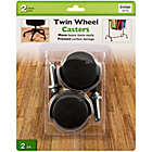 Alternate image 4 for 2-Pack Twin Wheel Swivel Casters