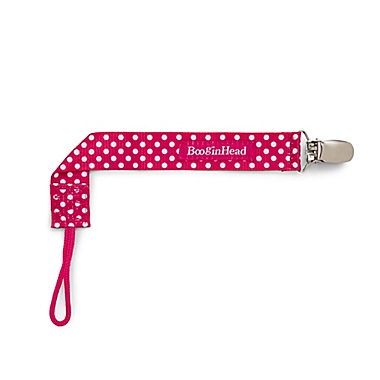 BooginHead&reg; PaciGrip 2-Pack Pacifier Straps in Pink. View a larger version of this product image.