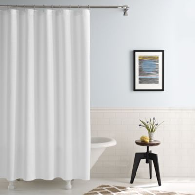 Real Simple Shower Curtain In Linear White Bed Bath And Beyond Canada   27701841259016p