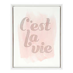 Marmalade™ La Vie IV 16-Inch x 20-Inch Framed Canvas Wall Art in Gloss White