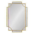 Alternate image 0 for Kate and Laurel Minuette Scallop 23.5-Inch x 35.5-Inch Wall Mirror in Gold