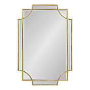 Kate and Laurel Minuette Scallop 23.5-Inch x 35.5-Inch Wall Mirror in Gold