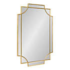 Alternate image 1 for Kate and Laurel Minuette Scallop 23.5-Inch x 35.5-Inch Wall Mirror in Gold