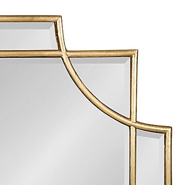 Kate and Laurel Minuette Scallop 23.5-Inch x 35.5-Inch Wall Mirror in Gold. View a larger version of this product image.