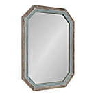 Alternate image 1 for Kate and Laurel Palmer 28-Inch x 36-Inch Octagon Wall Mirror in Blue