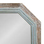 Alternate image 2 for Kate and Laurel Palmer 28-Inch x 36-Inch Octagon Wall Mirror in Blue