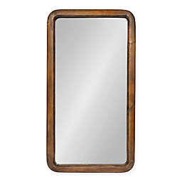 Kate and Laurel Pao 16.75-Inch x 31.5-Inch Wall Mirror in Walnut Brown