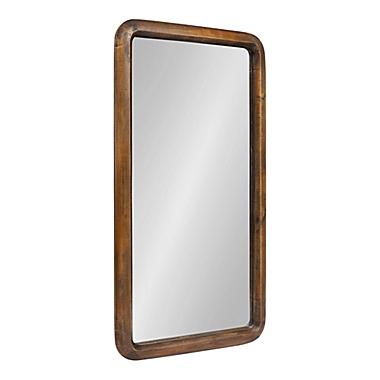 Kate and Laurel Pao 16.75-Inch x 31.5-Inch Wall Mirror in Walnut Brown. View a larger version of this product image.