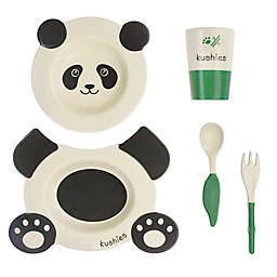 Kushies® Baby 5-Piece EcoClean Panda Toddler Meatlime Set in Black/White