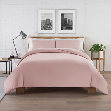 Pure Beech&reg; Jersey Knit Modal 3-Piece King Duvet Cover Set in Rose. View a larger version of this product image.