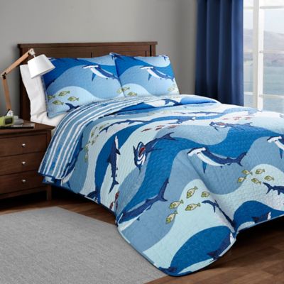 shark comforter twin