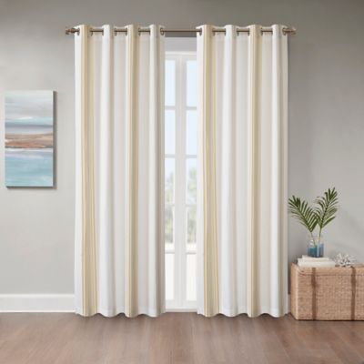 Coastal Life Sandbar Grommet Indoor/Outdoor Window Curtain Panel (Single)