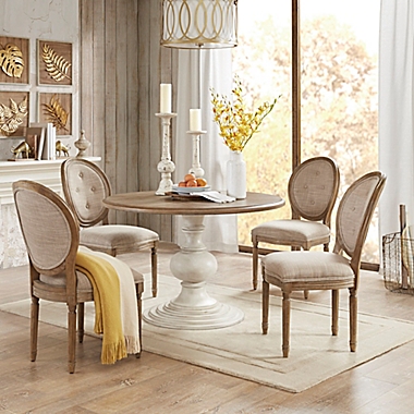 Madison Park Lexi Dining Table in Walnut/Antique Cream. View a larger version of this product image.