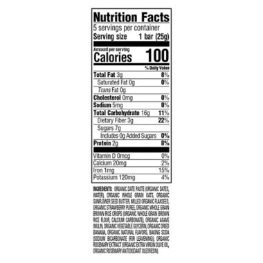 Happy Tot 5-Pack Super Foods Banana, Strawberry, and Sunflower Oat Bars. View a larger version of this product image.