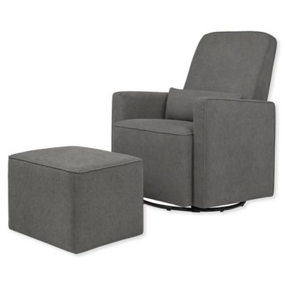 upholstered swivel glider