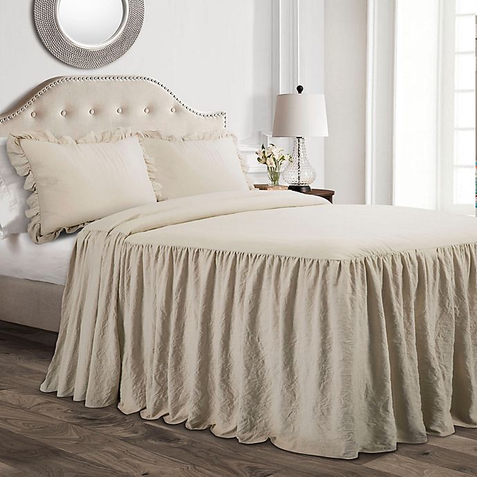 Lush D Eacute Cor Ruffle 3 Piece, Queen Bedspreads Bed Bath And Beyond