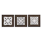 Alternate image 0 for Madison Park Mandala Trinity 12-Inch x 12-Inch Canvas Wall Art in Brown/White (Set of 3)
