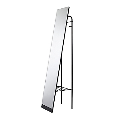 Adesso Tillie Floor Mirror in Black. View a larger version of this product image.