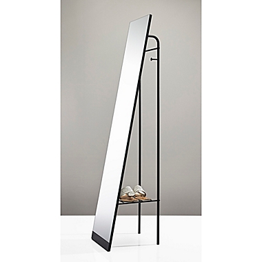 Adesso Tillie Floor Mirror in Black. View a larger version of this product image.