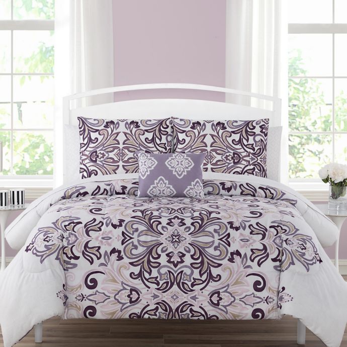 Carine 12 Piece Reversible Comforter Set Bed Bath Beyond